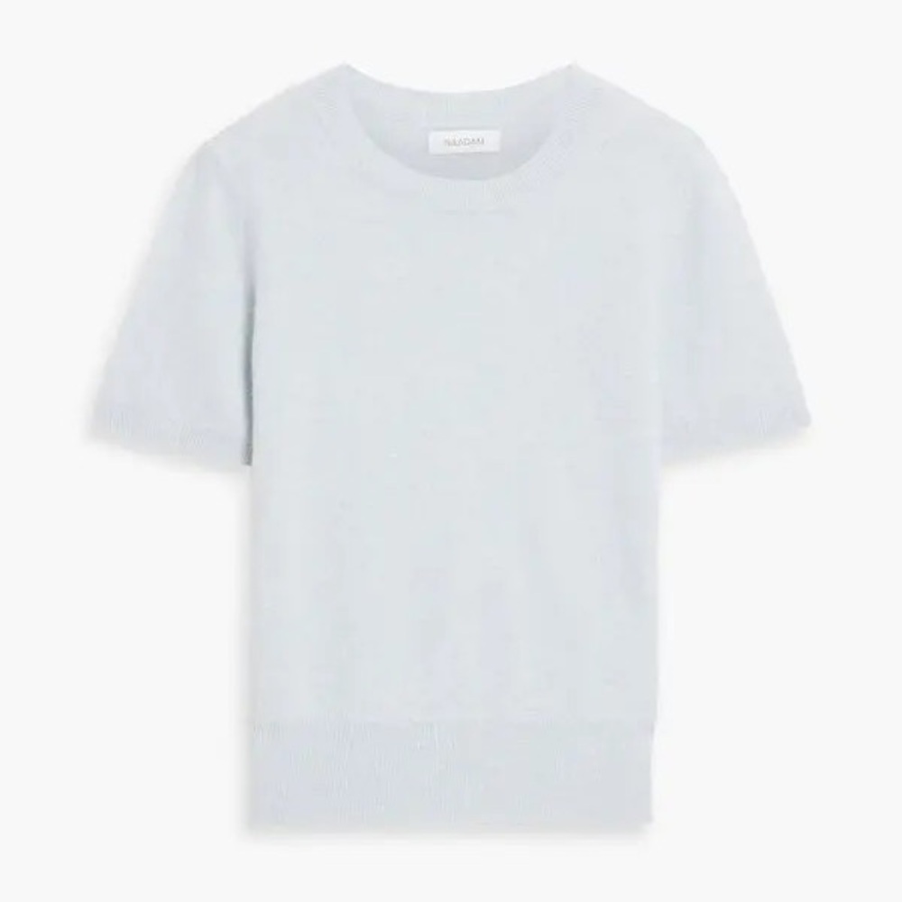 Naadam cashmere top in sky blue xs
